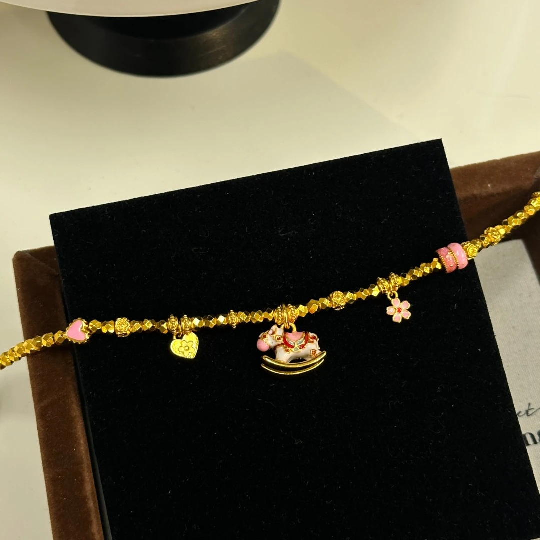 碎金金马上有钱花手链B38