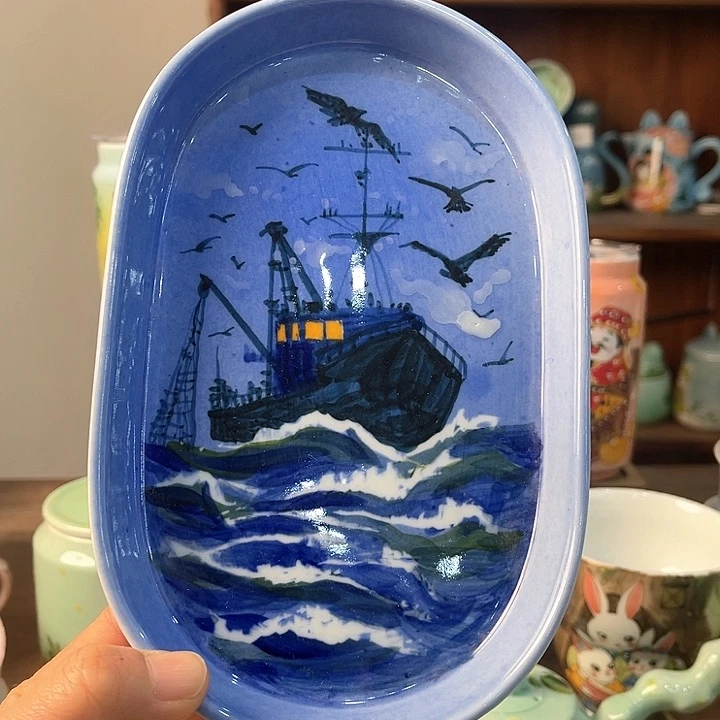 陶景德镇釉下手绘陶瓷