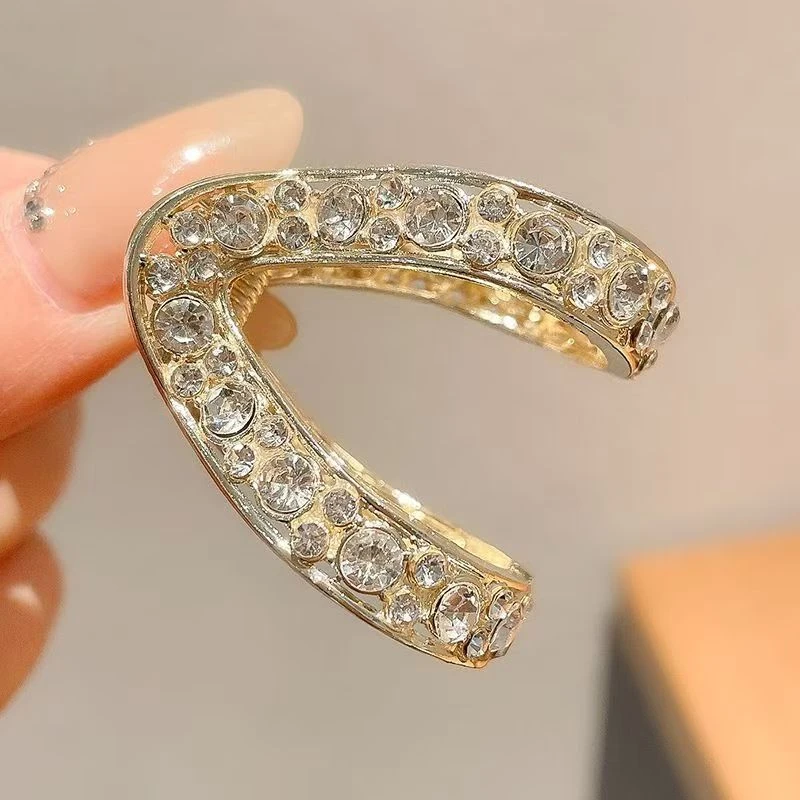 短发发夹固定器抓夹V型新款发夹女后脑勺气质夹子扭扭网红头饰