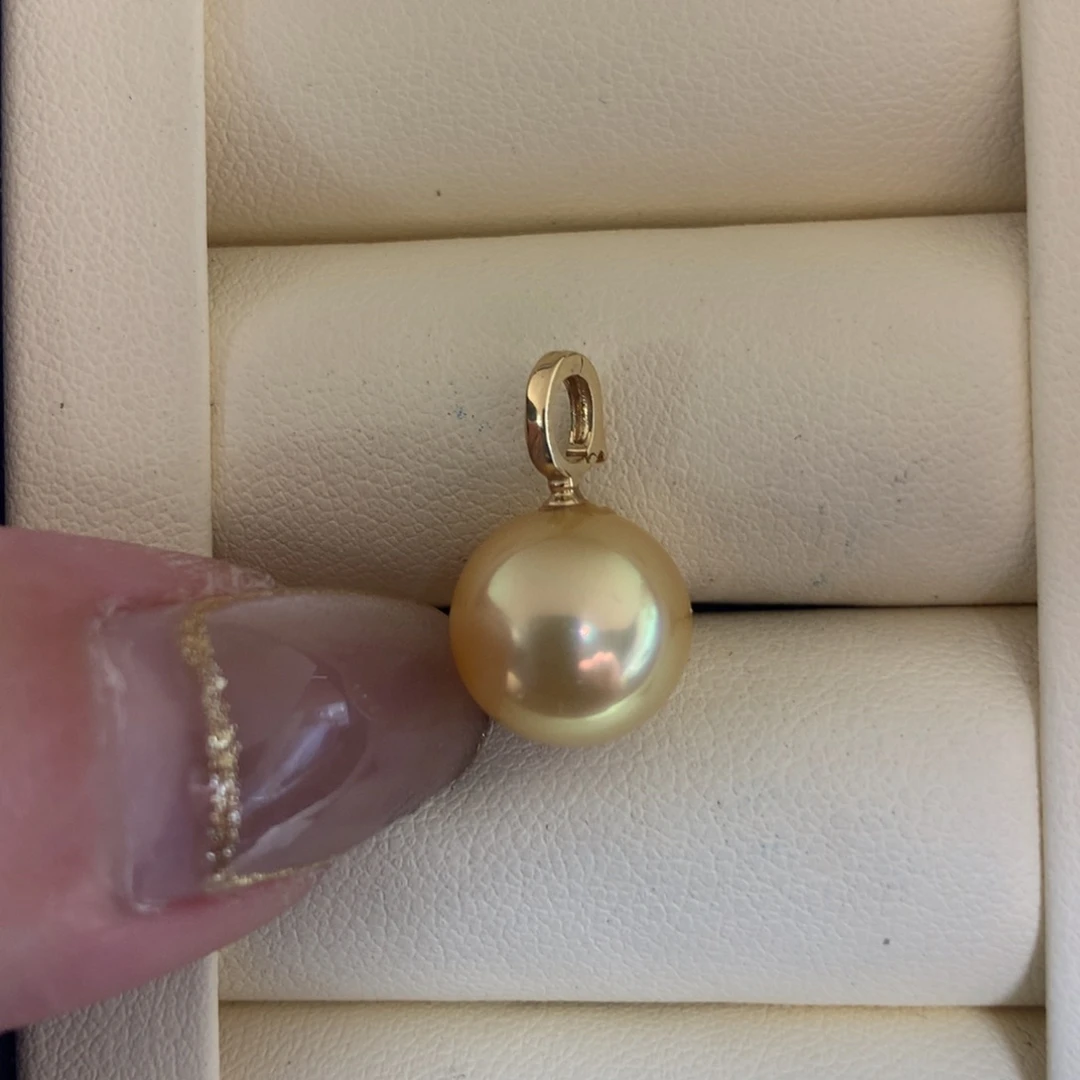 海水珍珠18K金镶嵌颈饰
