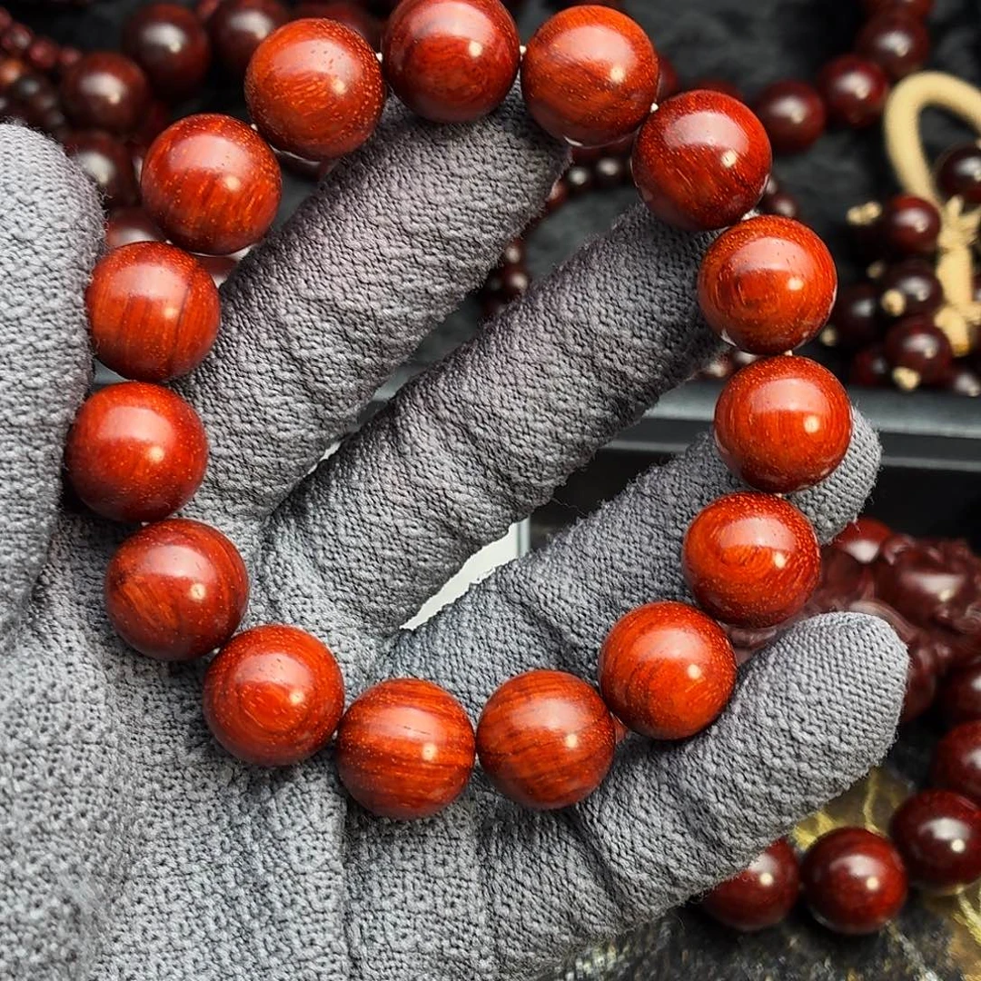 人***川小叶紫檀手串/手链原汁原味水波纹