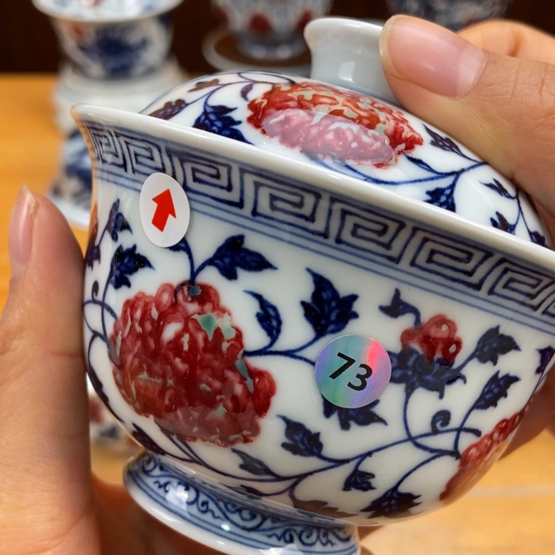 手绘现代茶具非古董