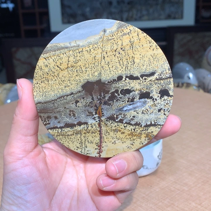 ，广西国画石摆件，收藏观赏