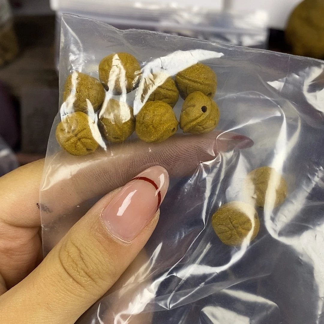 泥塑栀子盈袖香富甲十颗