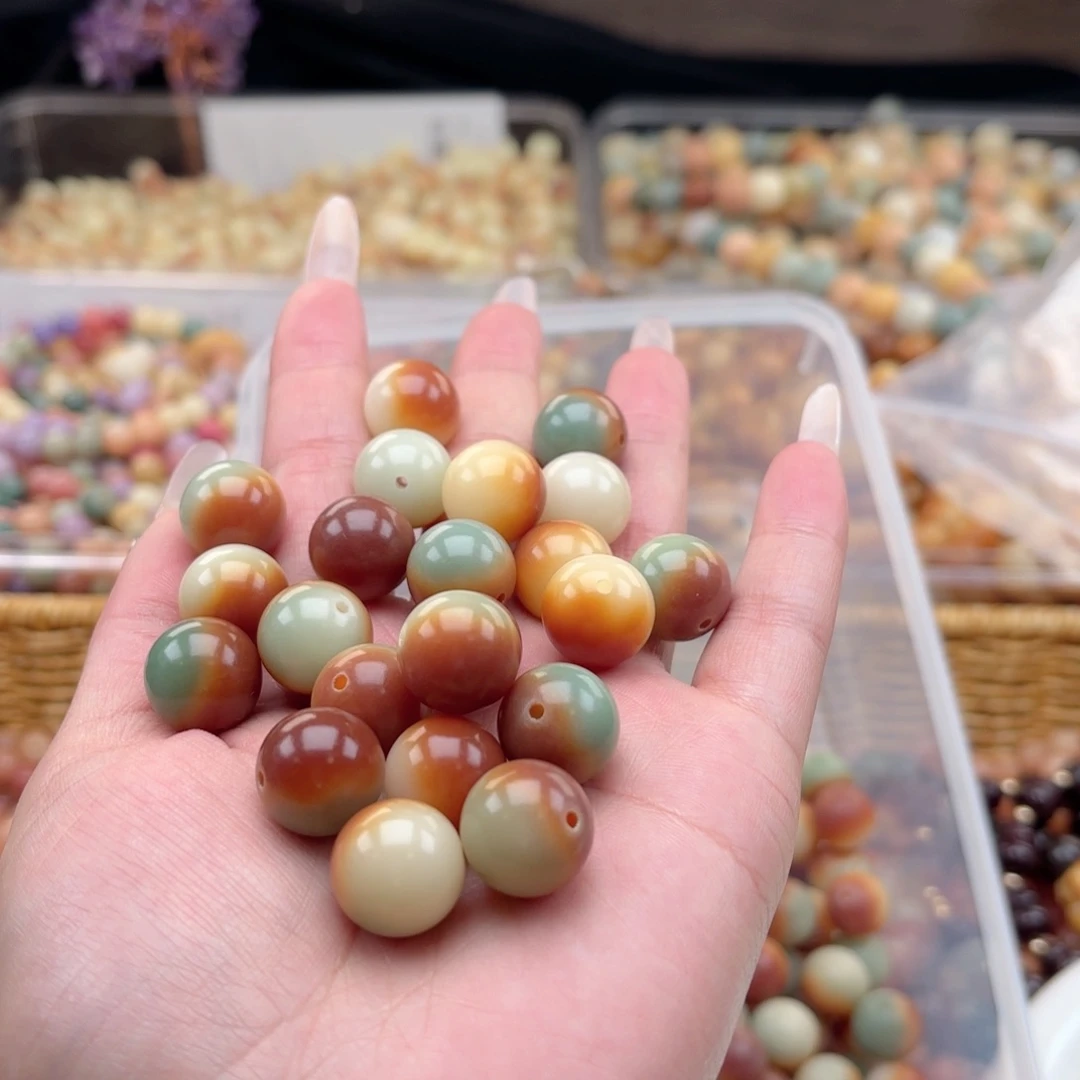 白玉菩提吊坠a13-14mm20+10颗。橘日落巨无霸