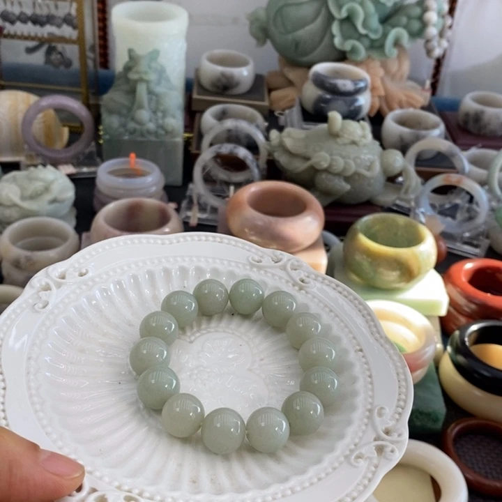 夢***影石英岩玉未镶嵌手饰佘太翠