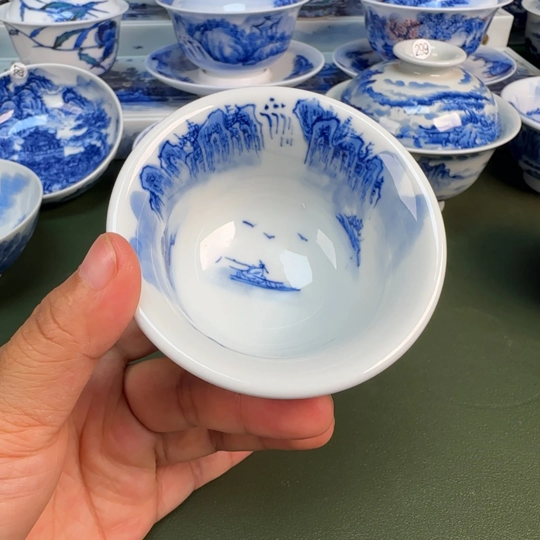 景德镇纯手绘茶具圆圆268