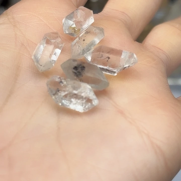 水晶手链未镶嵌大颗粒点墨