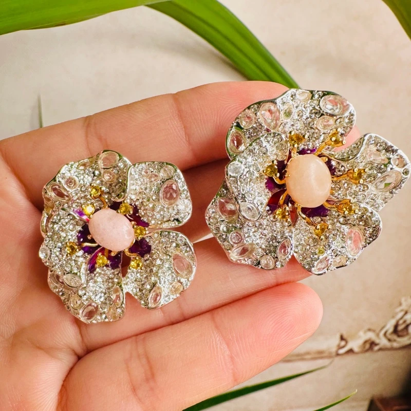 铜合金仿水晶耳饰 【4369】Emily Vintage珍藏款