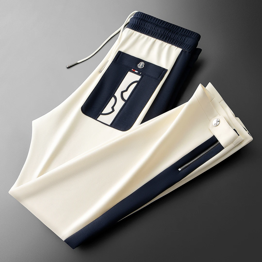 JOZDICE/纪治迪哲运动裤男士春夏撞色休闲太空棉柔软舒适运动裤