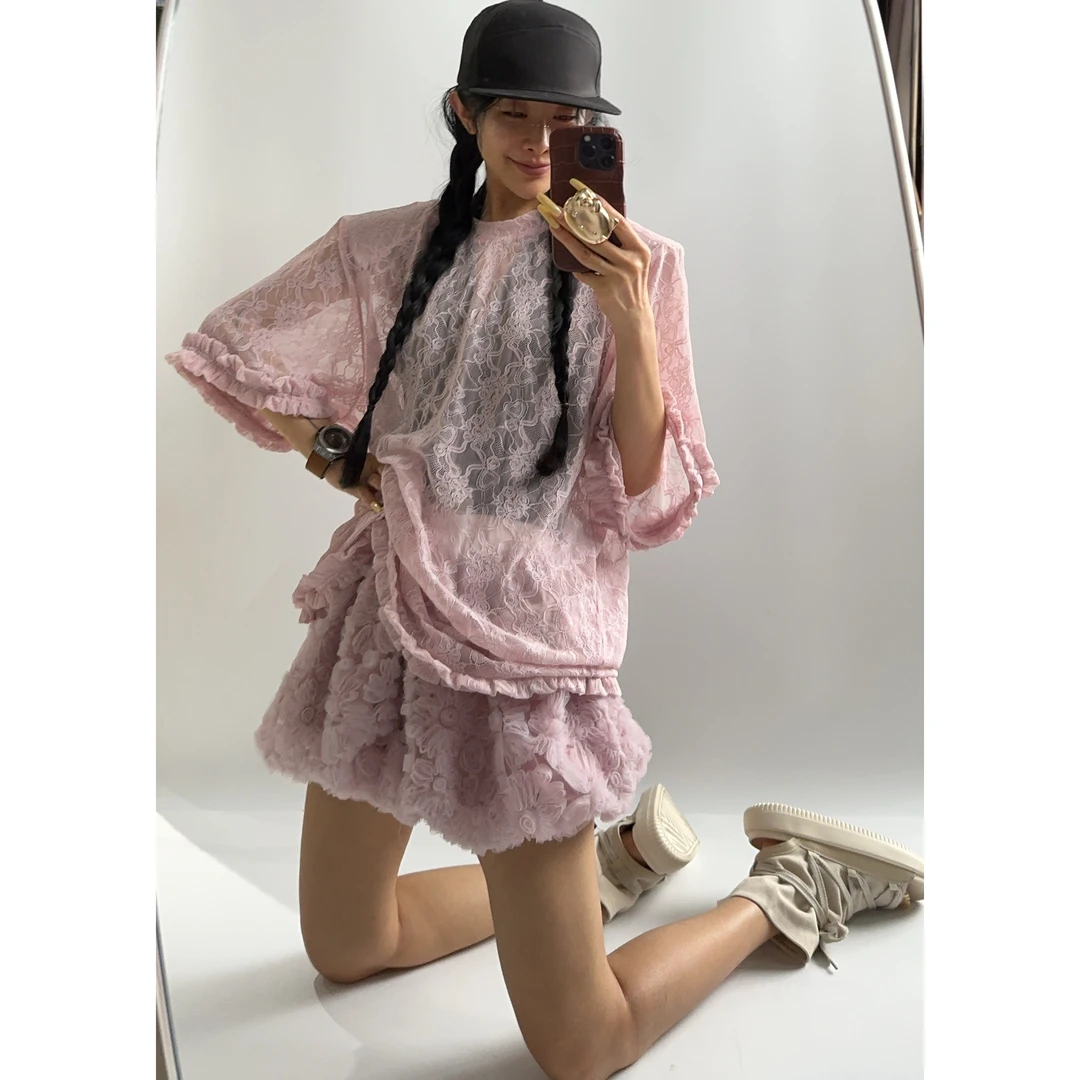 20601（定制款NO退NO换）重工立体花朵小裙裙