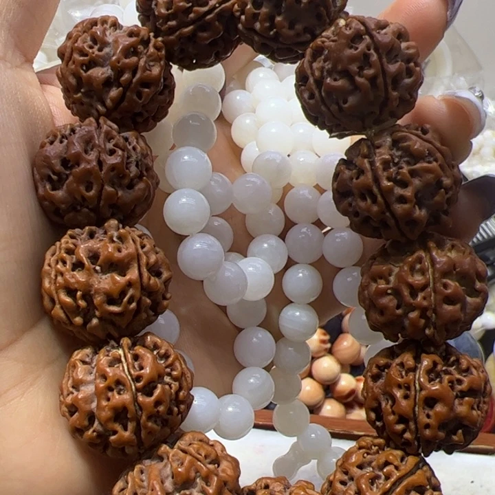 核桃手串/手链0.8/108高冰微瑕