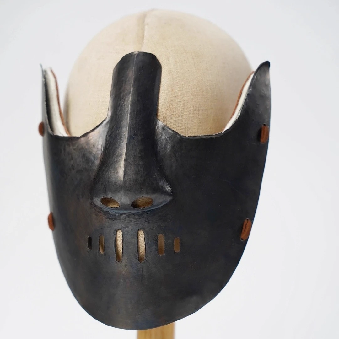 折冲府中国甲胄面甲半脸面具铠甲手工面具