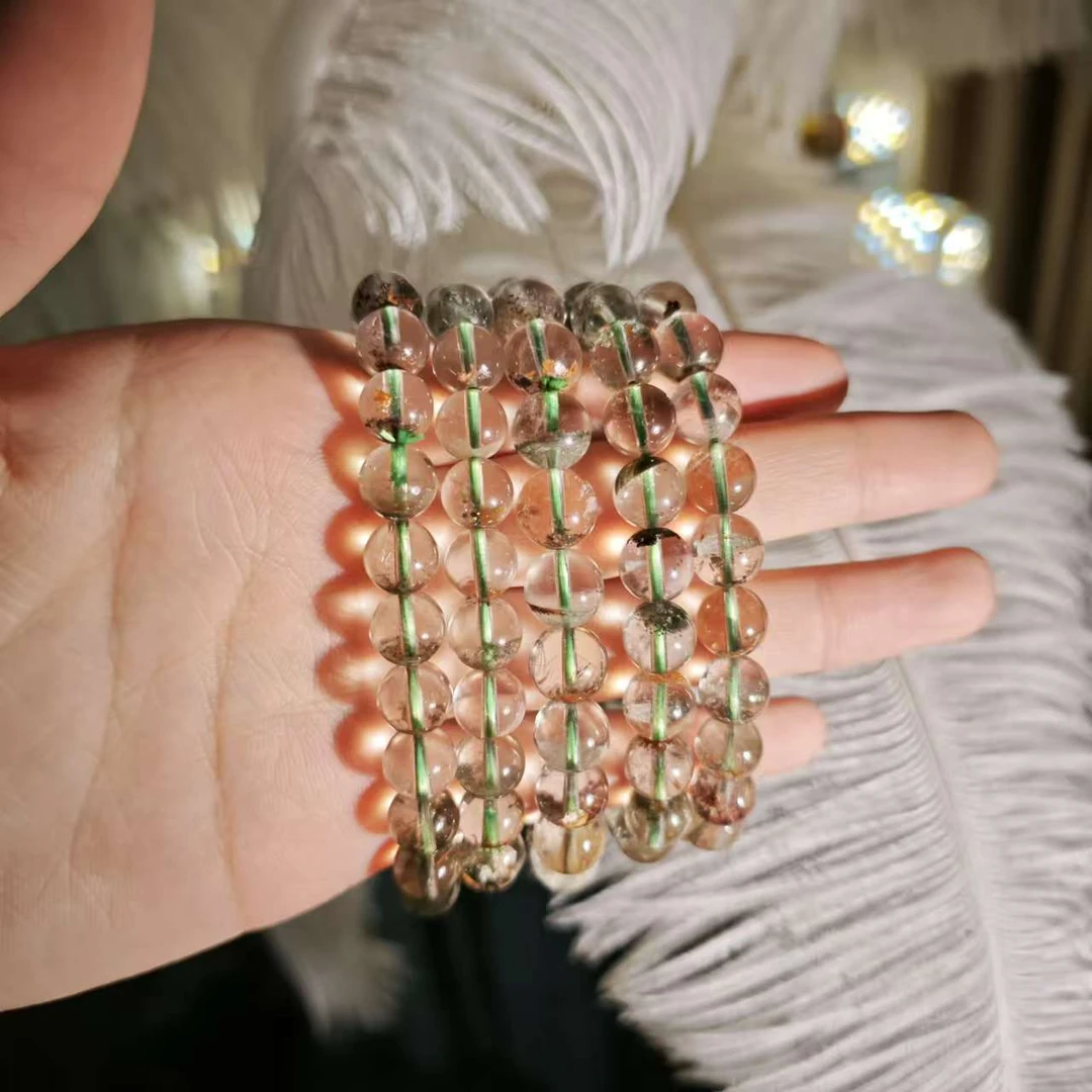 【遇见轻奢珠宝】-S055-天然水晶幽灵单圈手链多样性发1