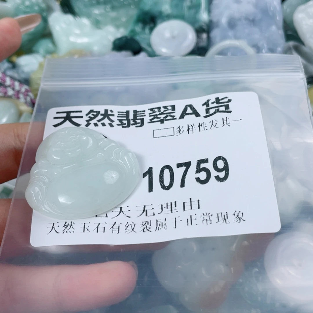 翡翠未镶嵌颈饰10759