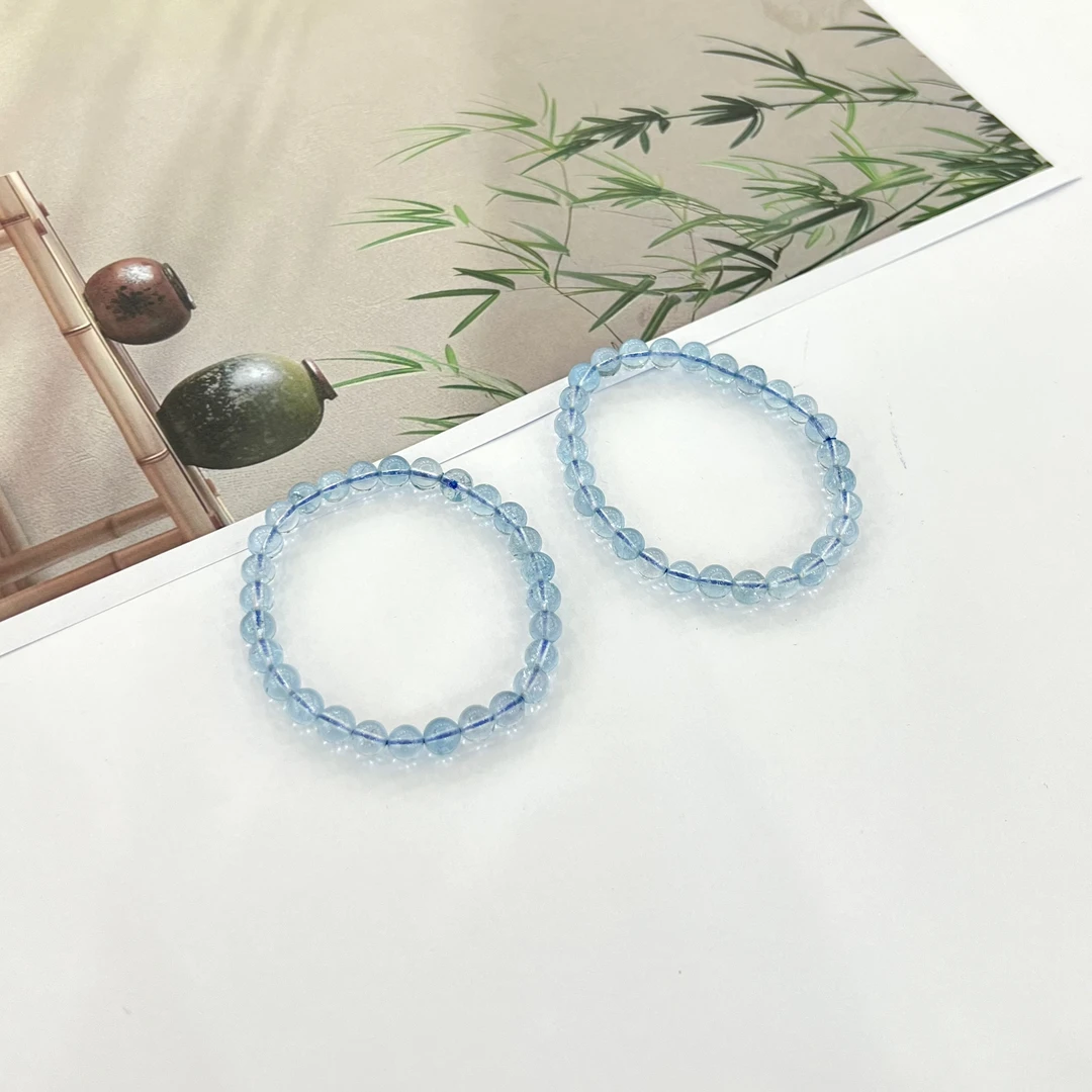 【小宝珠宝】28 T82549-托帕石单圈手串-多样性发一件-6mm