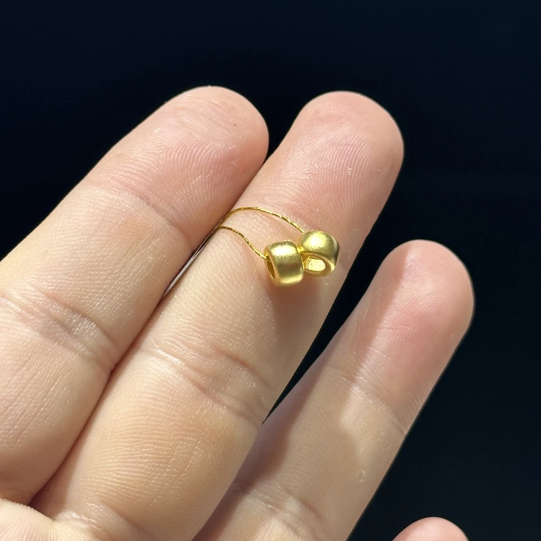 足金999 卡6 金环通孔 1.205