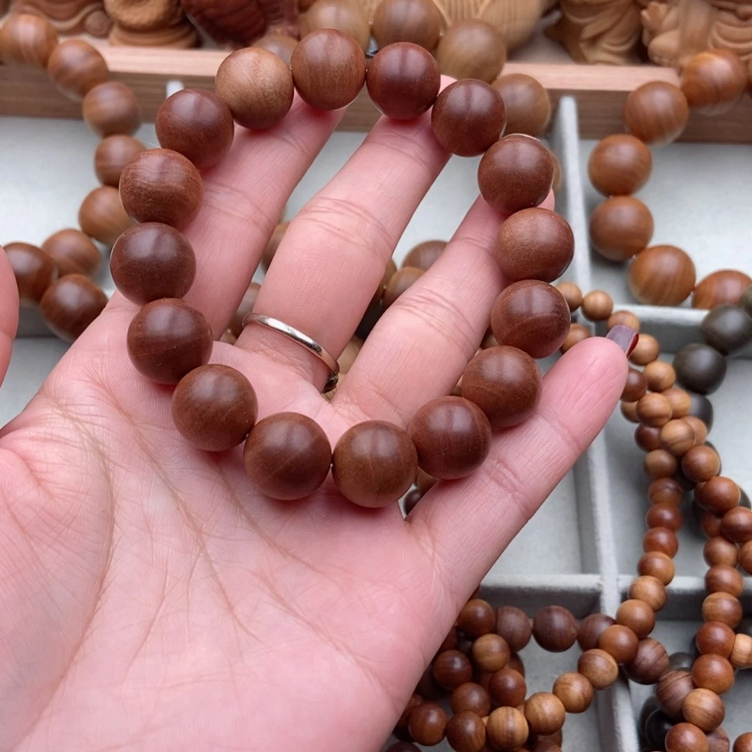 檀香木手串/手链@****ˇ老山檀红肉奶香手串