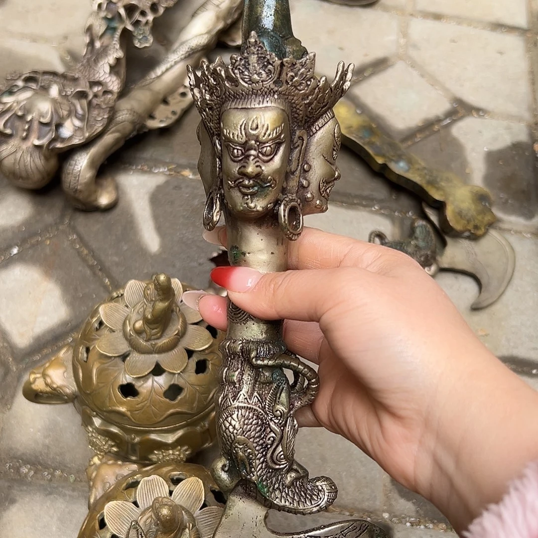 黄铜摆件，文房摆件