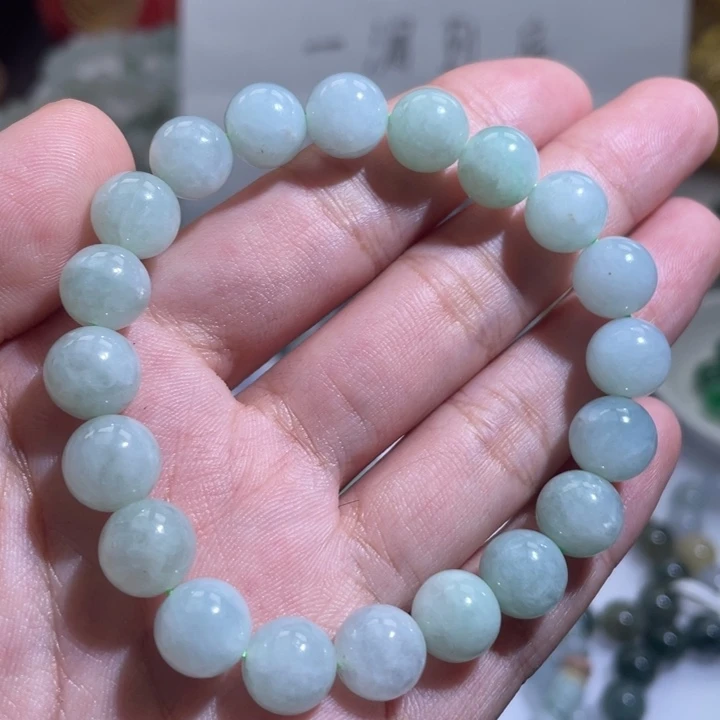 幸***运翡翠未镶嵌手链天然翡翠a货