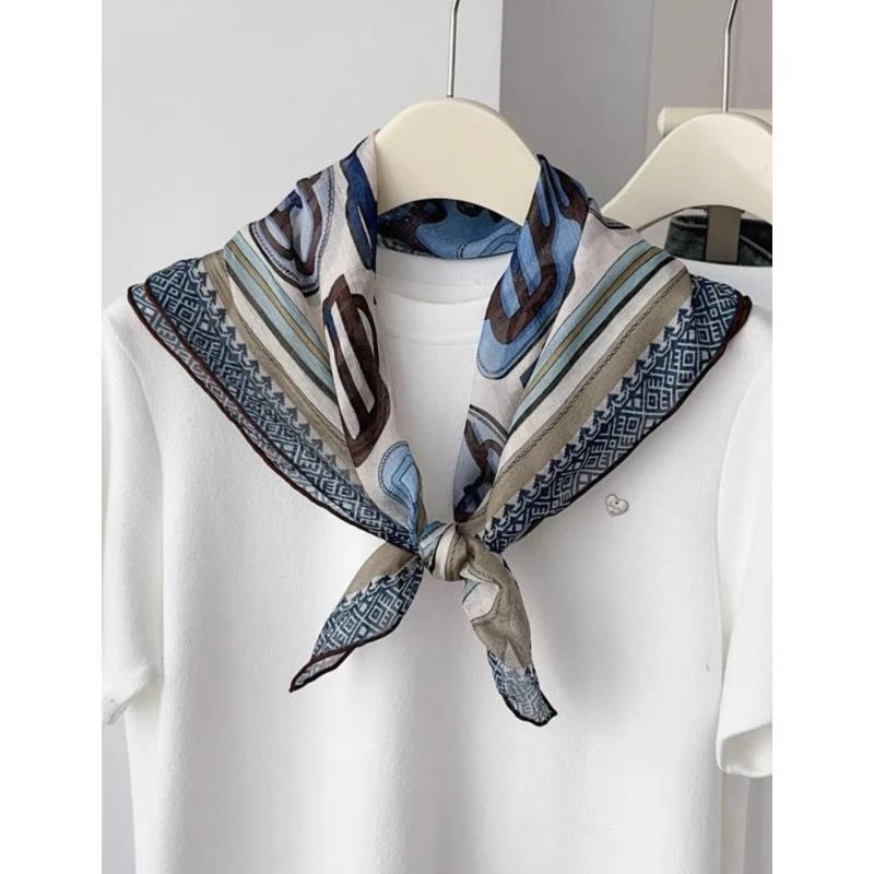 （1148）双面披肩艺术流浪风多功能夏季几何图案春秋欧美秋季丝巾