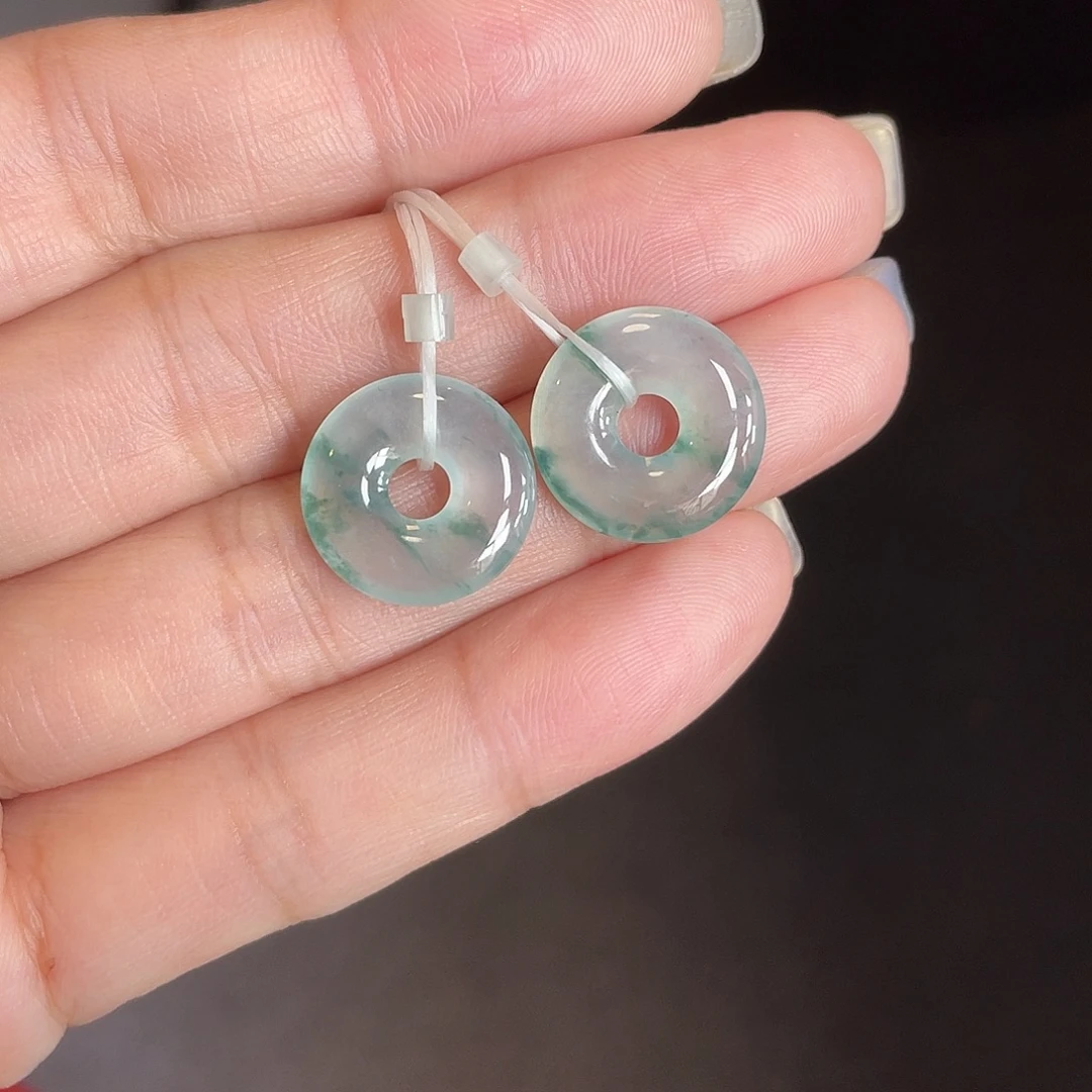 翡翠未镶嵌耳饰1111