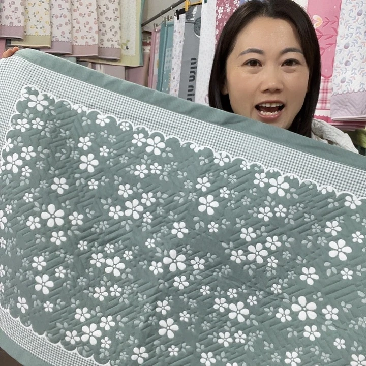 棉特价军绿色小雪花
