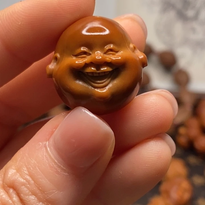 橄榄核手串/手链用**然2.35x2.3笑佛