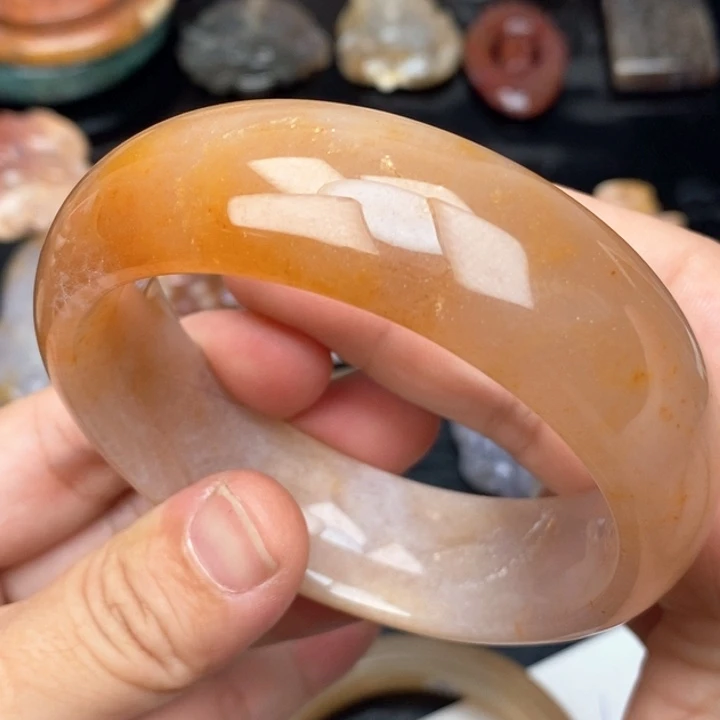 硅化珊瑚（珊瑚玉）手镯未镶嵌59