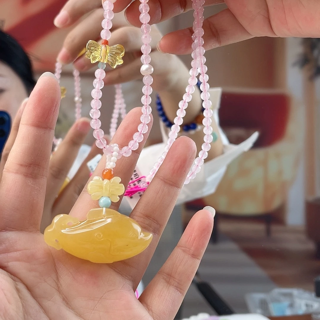 裸石琥珀未镶嵌蜜蜡吊坠