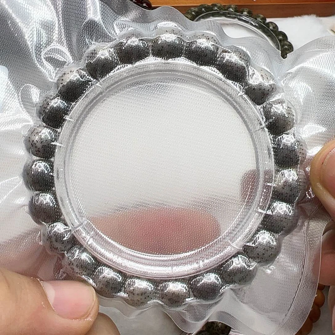 星月菩提手串17高端黑冰石玉星月菩提109