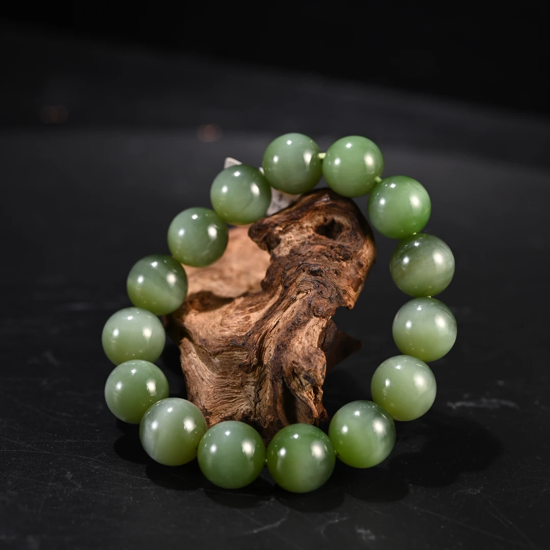 LOT8840 2511110073和田玉碧玉手串/保利