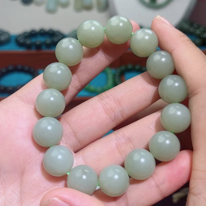 和田玉未镶嵌手链卡14