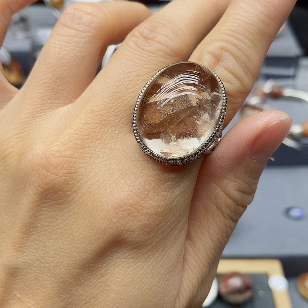 银S925镶嵌珠宝半成品水晶定制水晶