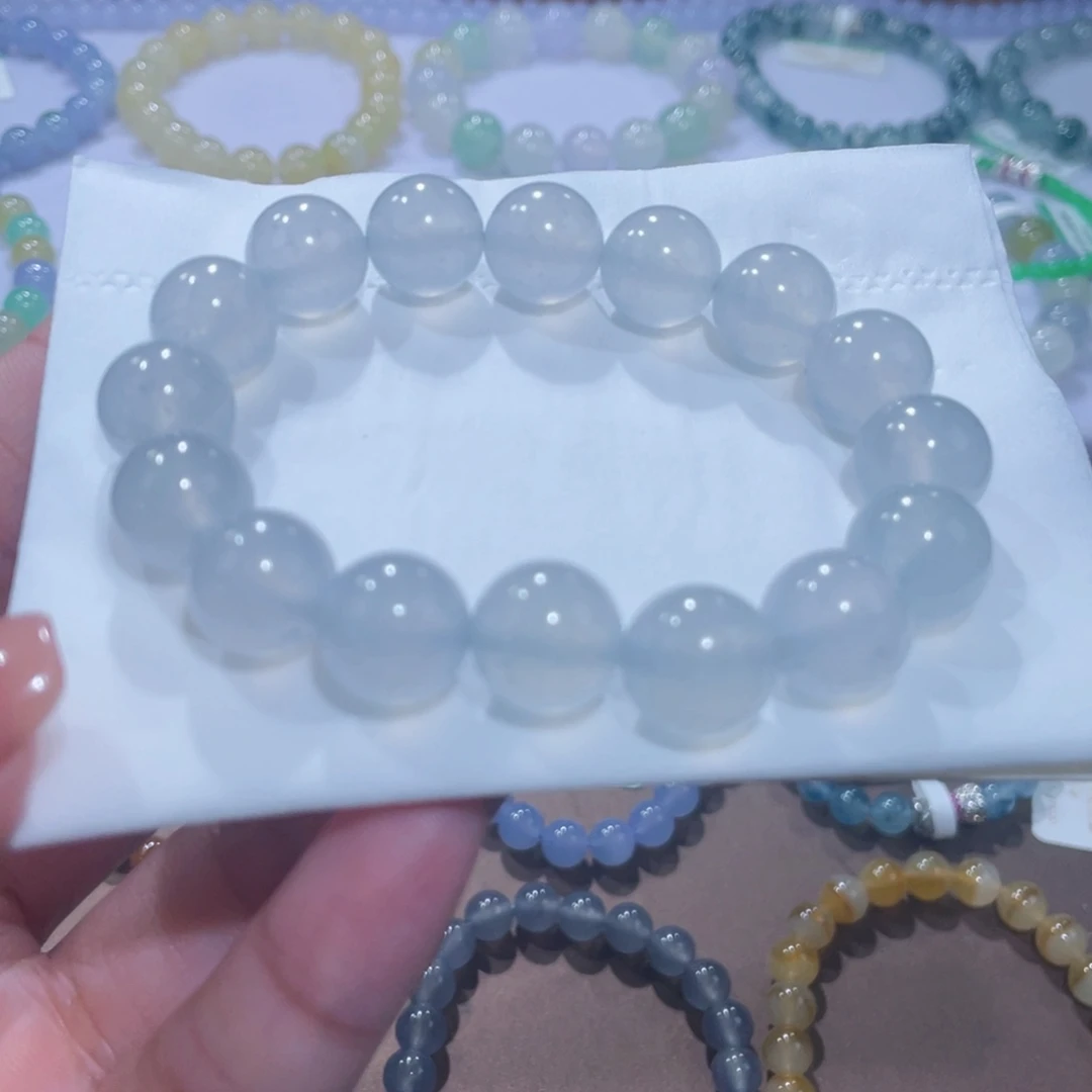 未镶嵌手链翡翠木那黑钢卡11.8