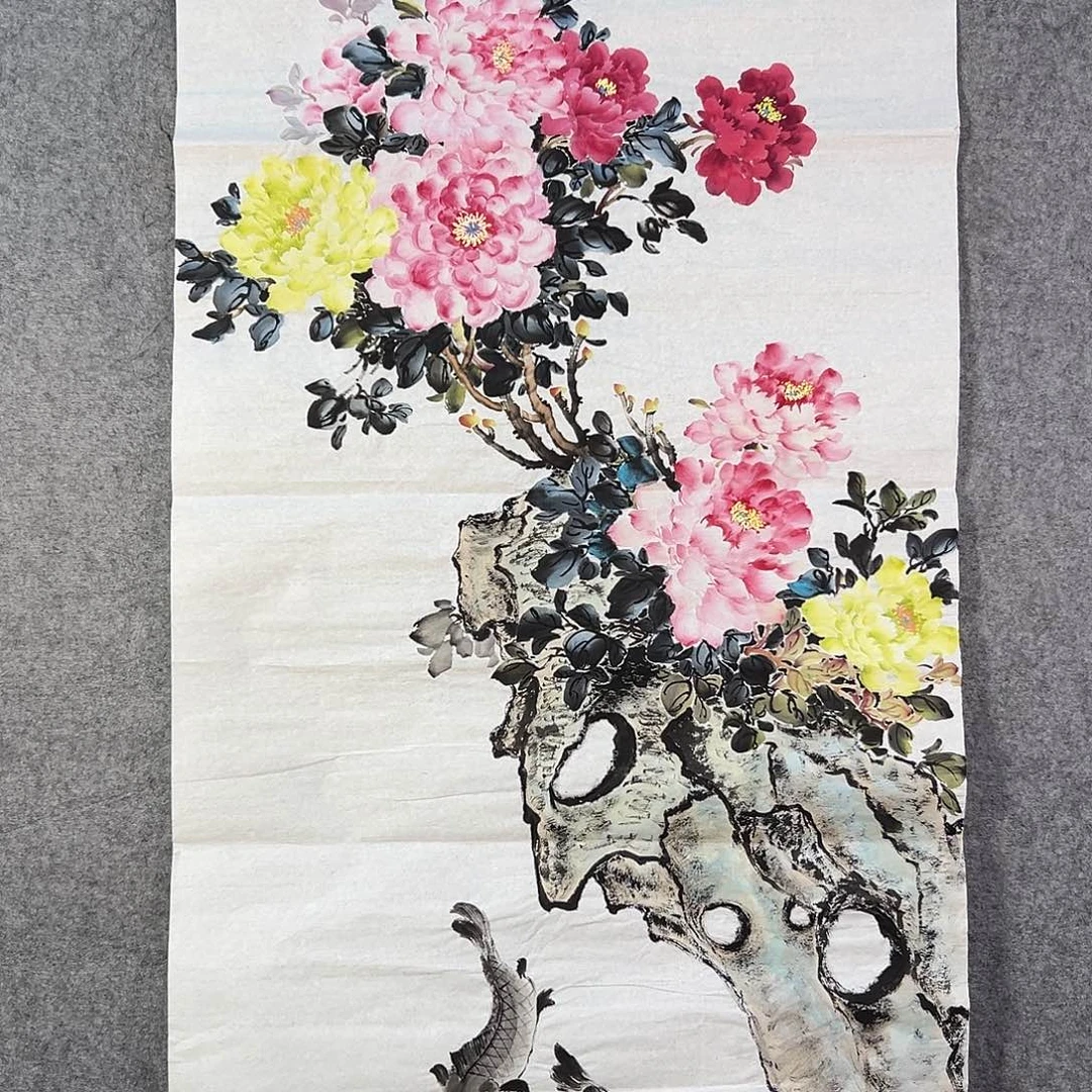 国画850 花鸟在此处飞翔也不太方便