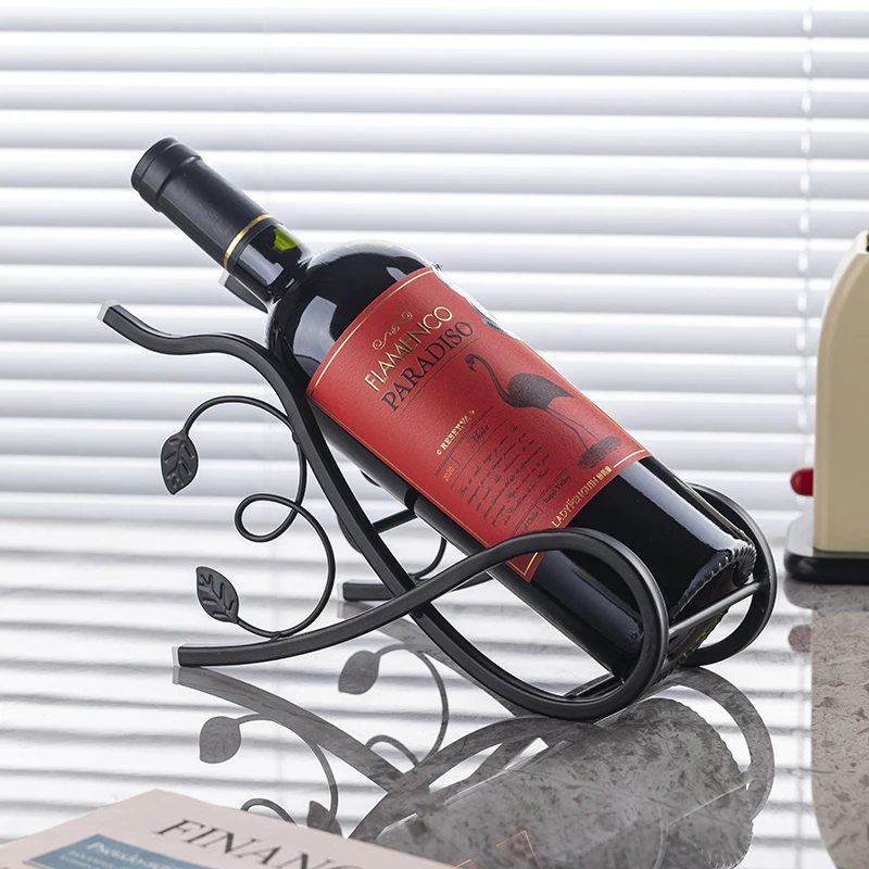 家用红酒杯架酒柜新款红酒架简易葡萄酒客厅展示酒瓶架子轻奢酒架