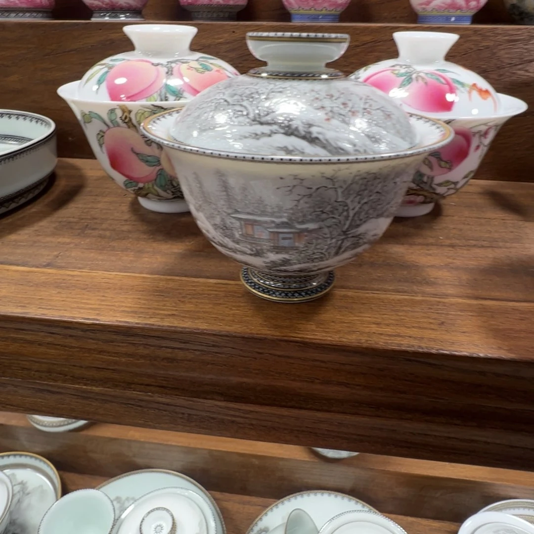 洋**叔雪景盖碗盖碗盖碗盖碗