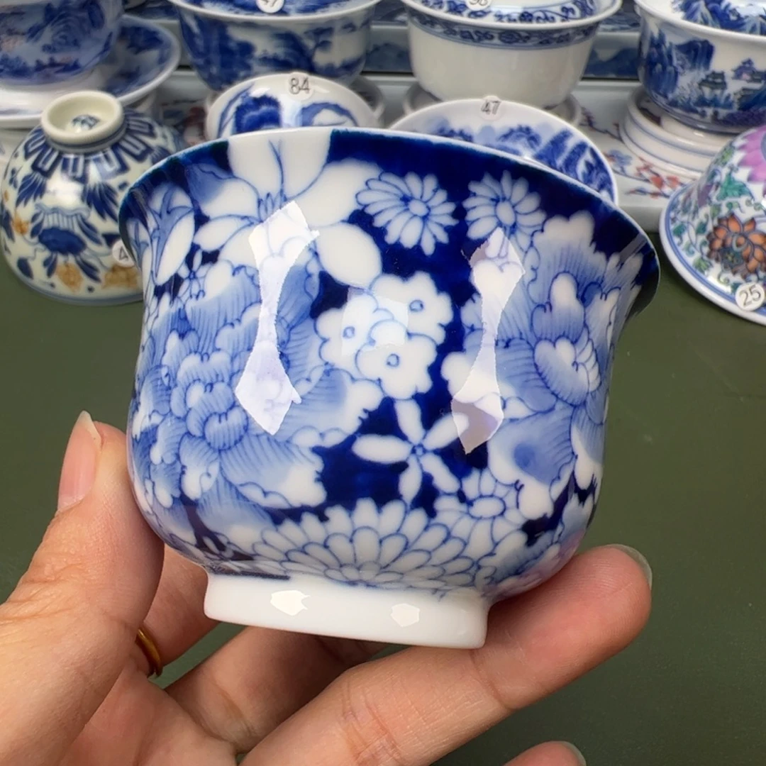 陶瓷景德镇纯手工纯手绘茶具木木36