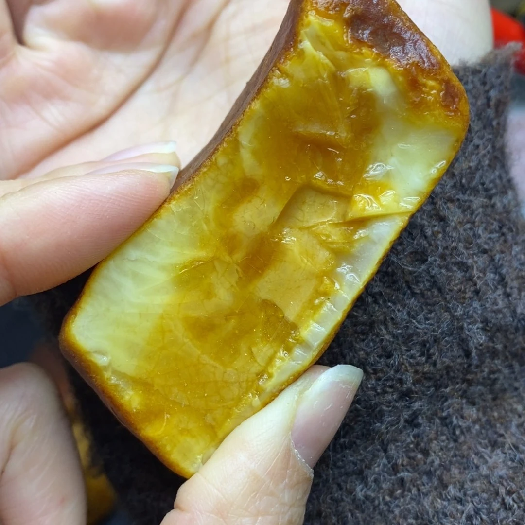 定制琥珀未镶嵌花*乐胖