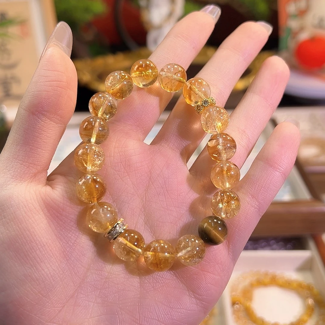 水晶手链未镶嵌黄塔晶