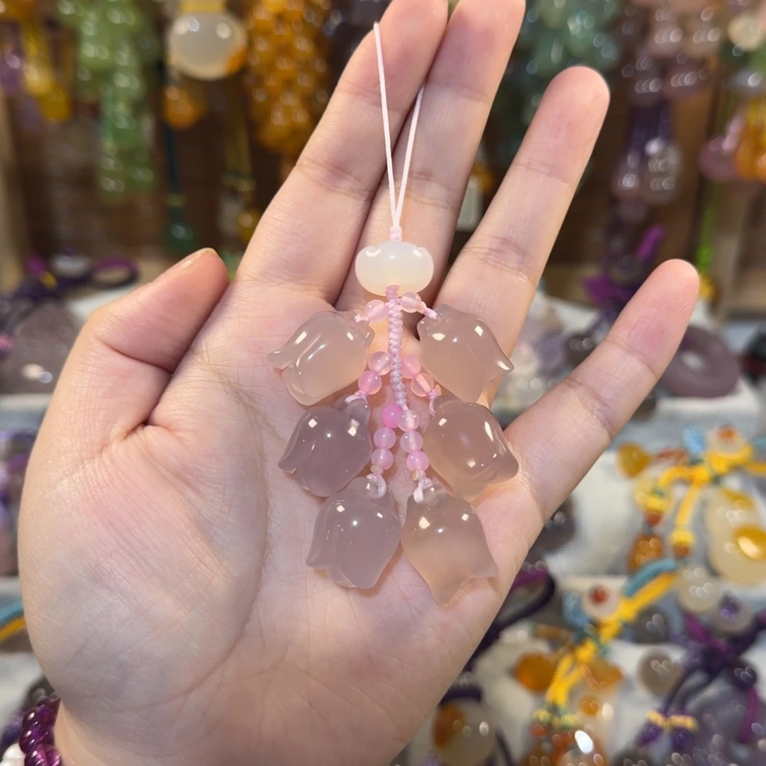 玛瑙/玉髓手机挂件未镶嵌