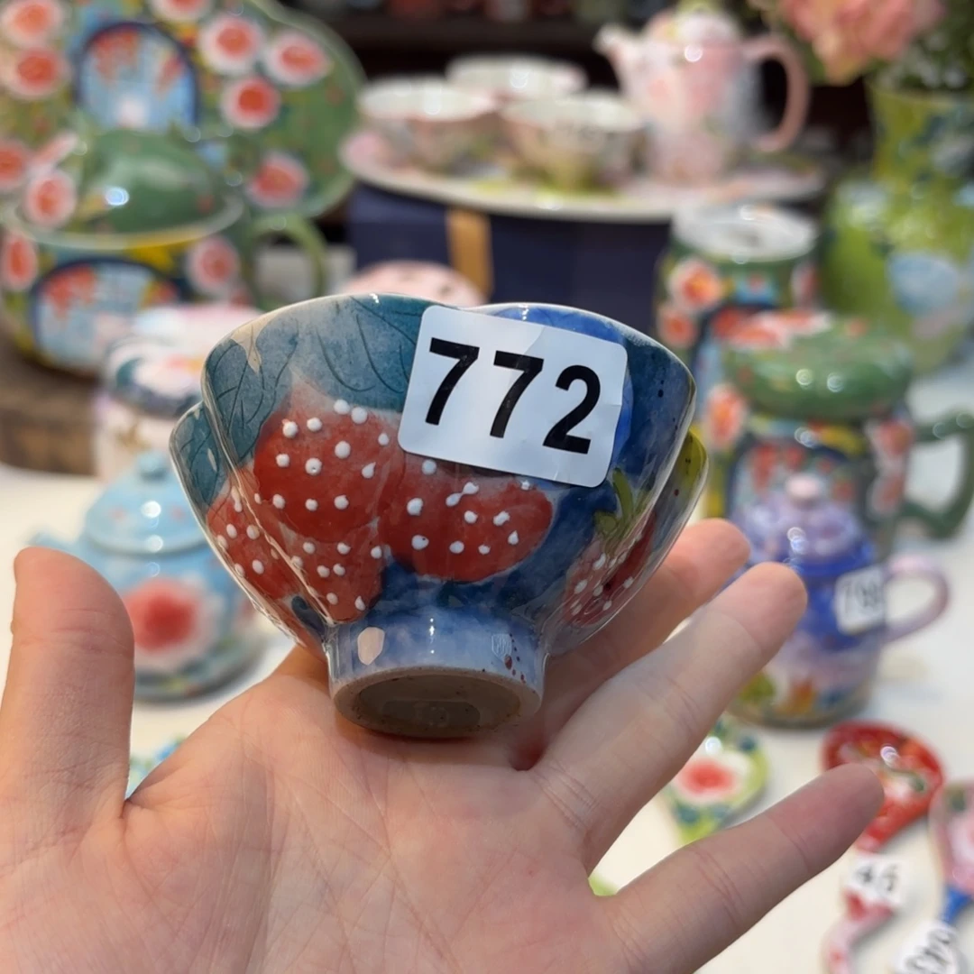 美****士景德镇手绘高温釉下彩陶瓷茶具