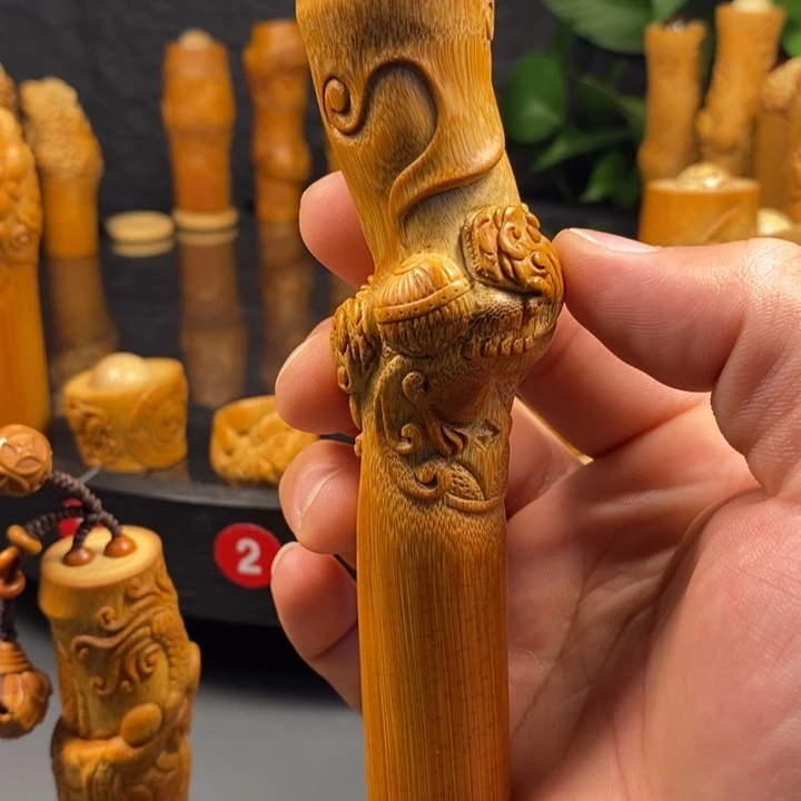 小***炜香榧木竹雕竹制品加工工艺