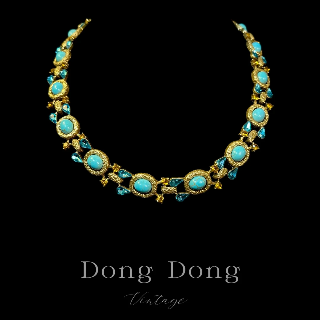 铜合金项链 铜合金中古重工项链【5390】中古收藏