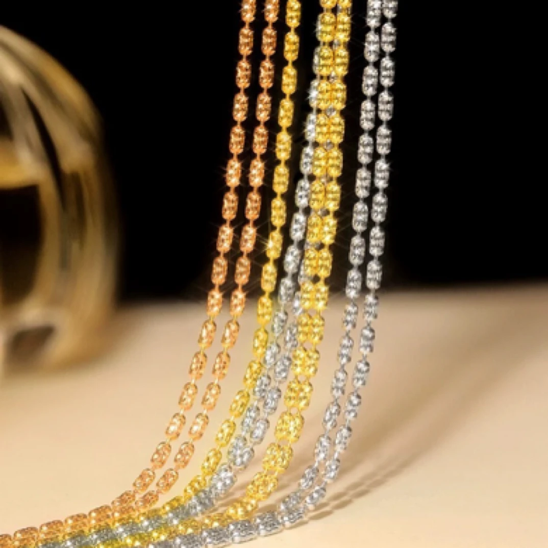 【大版钻 石链】18k金钻 石链意大利进口爆闪爆亮(多款发其一)