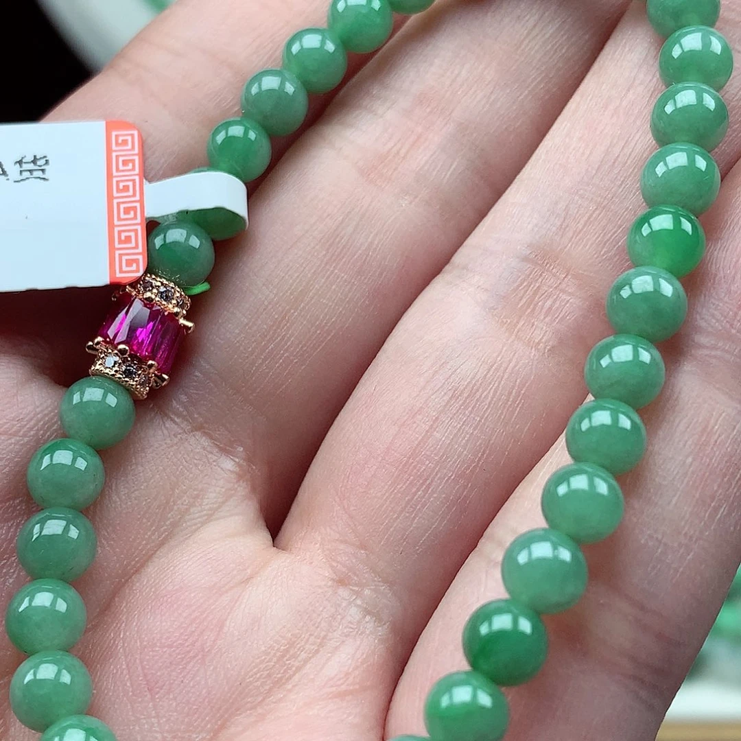 翡翠未镶嵌毛衣链翡翠