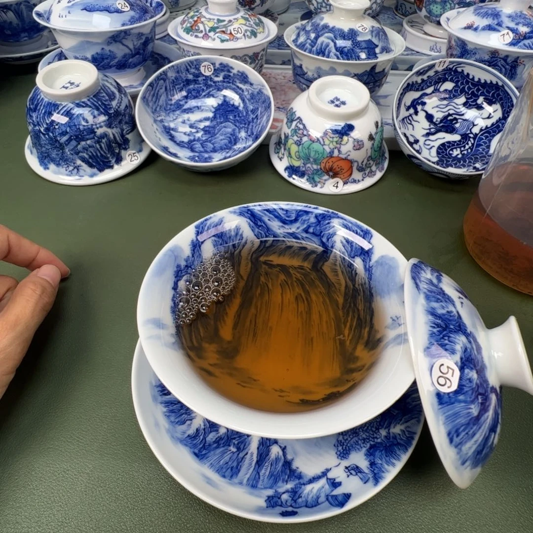 景德镇纯手工纯手绘茶具木木56