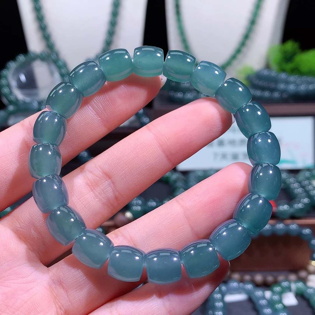 翡翠未镶嵌手链天然a货翡翠手串10