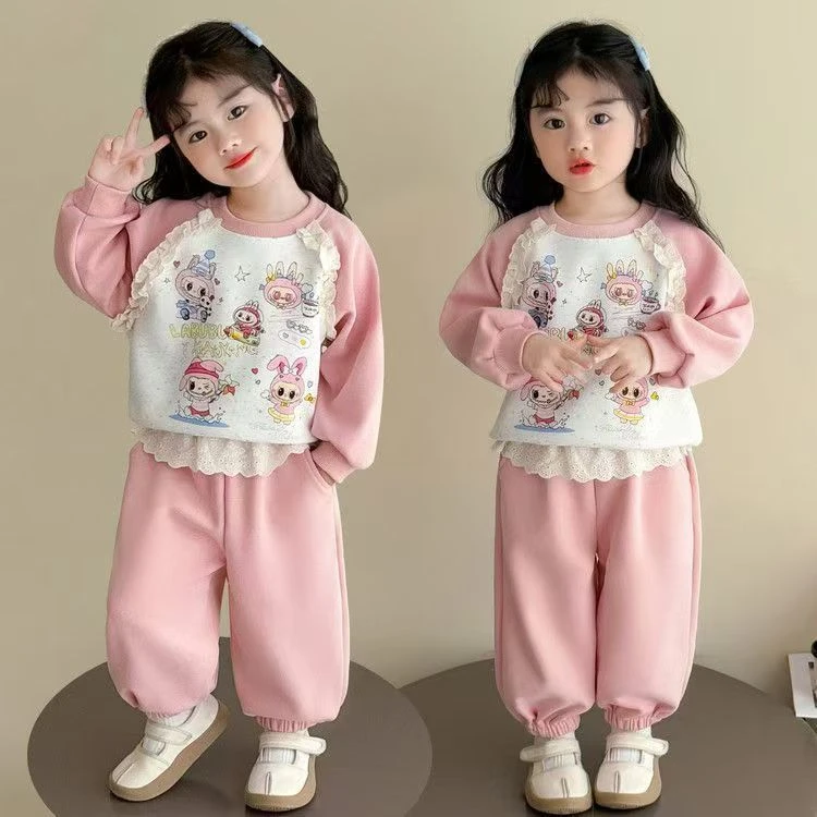 女童秋装套装2025新款早秋儿童超好看穿搭女宝秋季休闲卫衣两件套